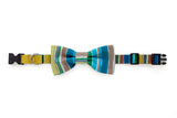 Organic Cotton Bow Tie with Green Stripe Print | Premium Quality