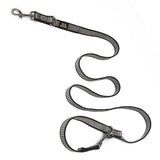 Infinity Collection Adjustable Leash Silver/Black