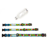 Multicolor Leaf Pattern Dog Collar