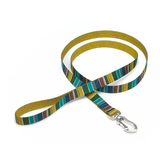 Recycled Plastic Dog Collar Dog Leash Green Stripes Pattern