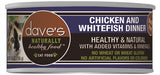 Dave's Naturally Cat Food, Chicken and Whitefish Dinner 5.5 Oz Can, Cat Food - Green Paw Shop