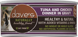 Daves Naturally Healthy Cat Food; Tuna and Chicken Dinner In Gravy 5.5Oz (Case Of 24), Cat Food - Green Paw Shop