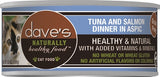 Daves Naturally Healthy Cat Food - Tuna and Salmon Dinner In Aspic 5.5 Oz. (Case Of 24)