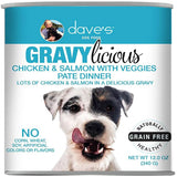 Dave's Dog Food Grain Free Gravylicious Chicken and Salmon 12 Oz (Case Of 12)