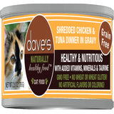 Dave's Cat Grain Free Shredded Chicken N Tuna 2.8 Oz. Cat Food - Green Paw Shop